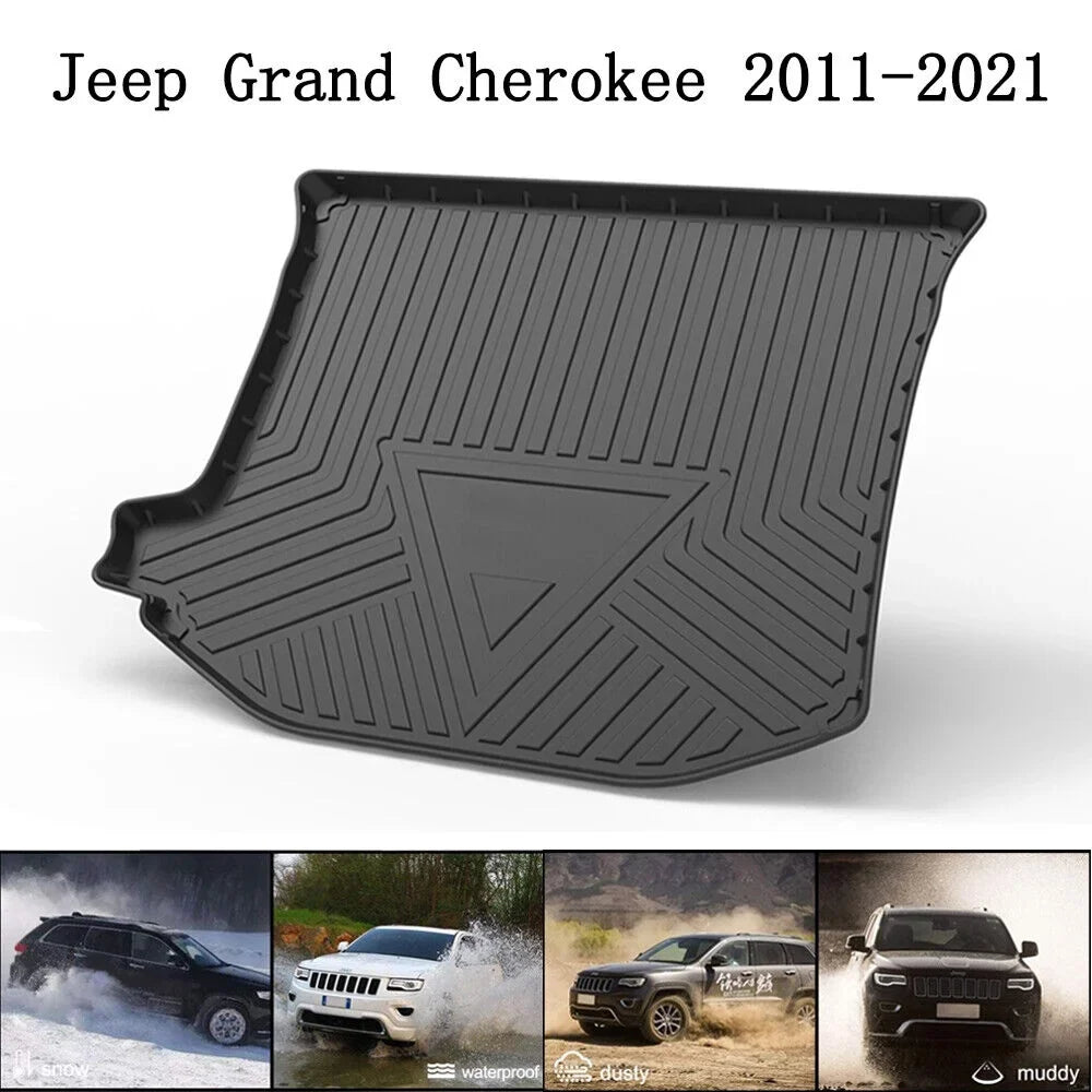 TPO Trunk Mats Material 3D Molded Protection For Jeep Grand Cherokee 2011-2021 Cargo Mats