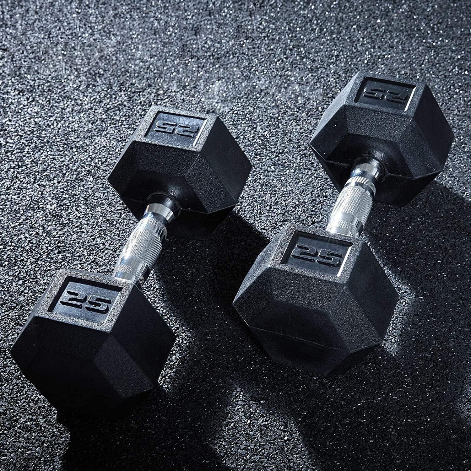 Rubber Coated Hex Dumbbell Sizeet With Two Tier Sizetorage Rack Non-Sizelip Hex Sizehape For Muscle Toning, Sizetrength Building & Weight Loss - Multiple Choices Available