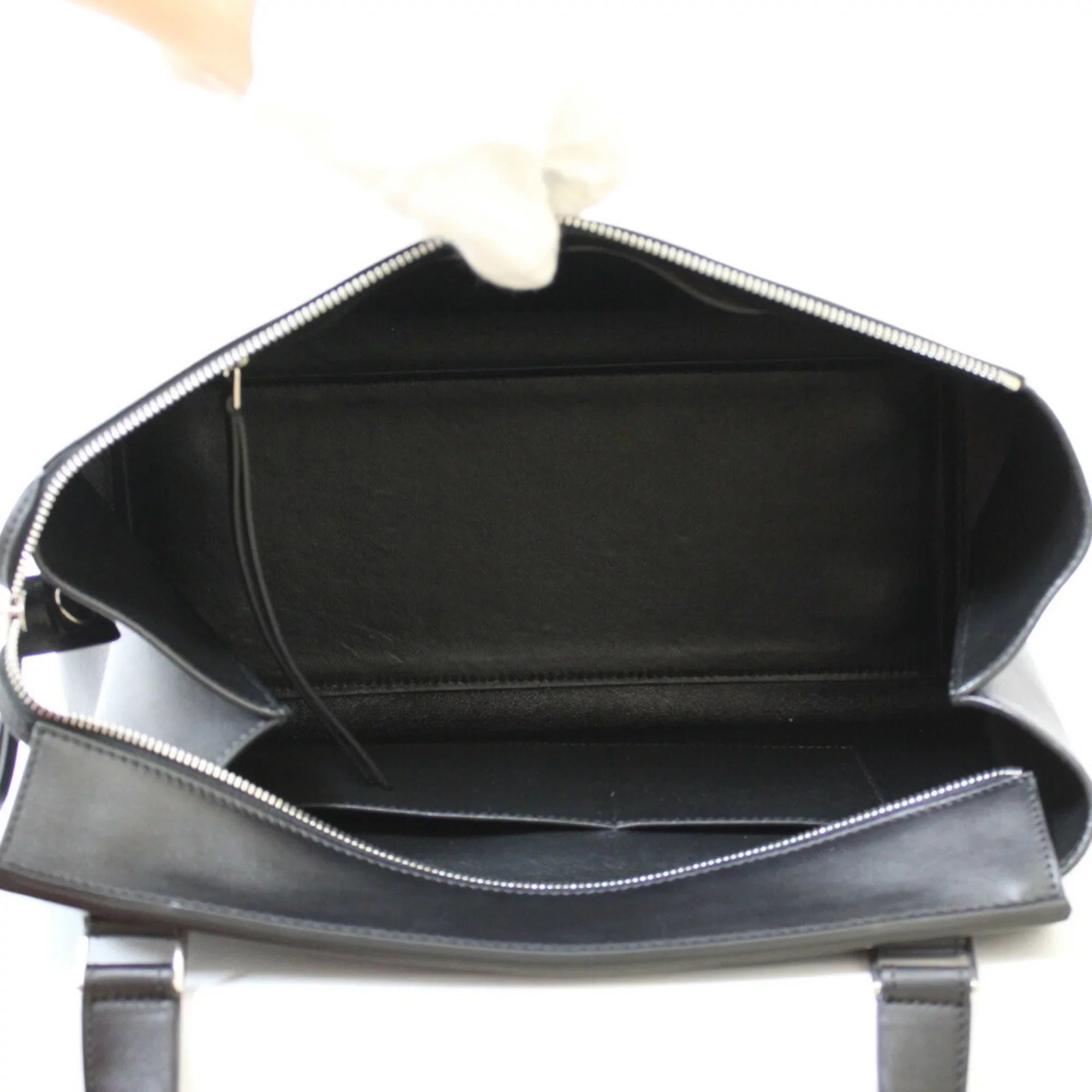 Pre-Owned CELINE Celine Handbag Edge Overseas Large Black Yellow Women's Leather (Fair)