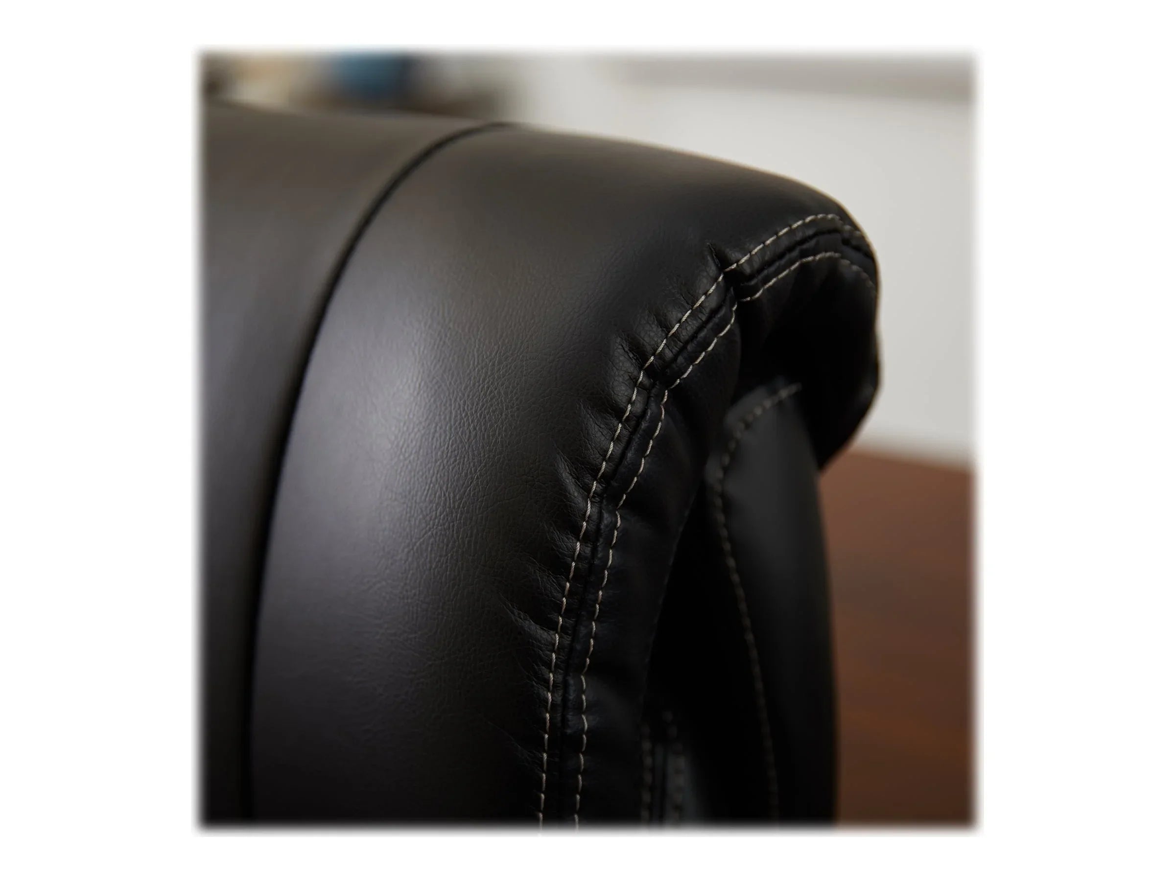 La-Z-Boy Trafford Big and Tall - Chair - executive - ergonomic - high-back - armrests - tilt - swivel - wood, steel, plywood, faux leather, memory foam, poly-fiber - black