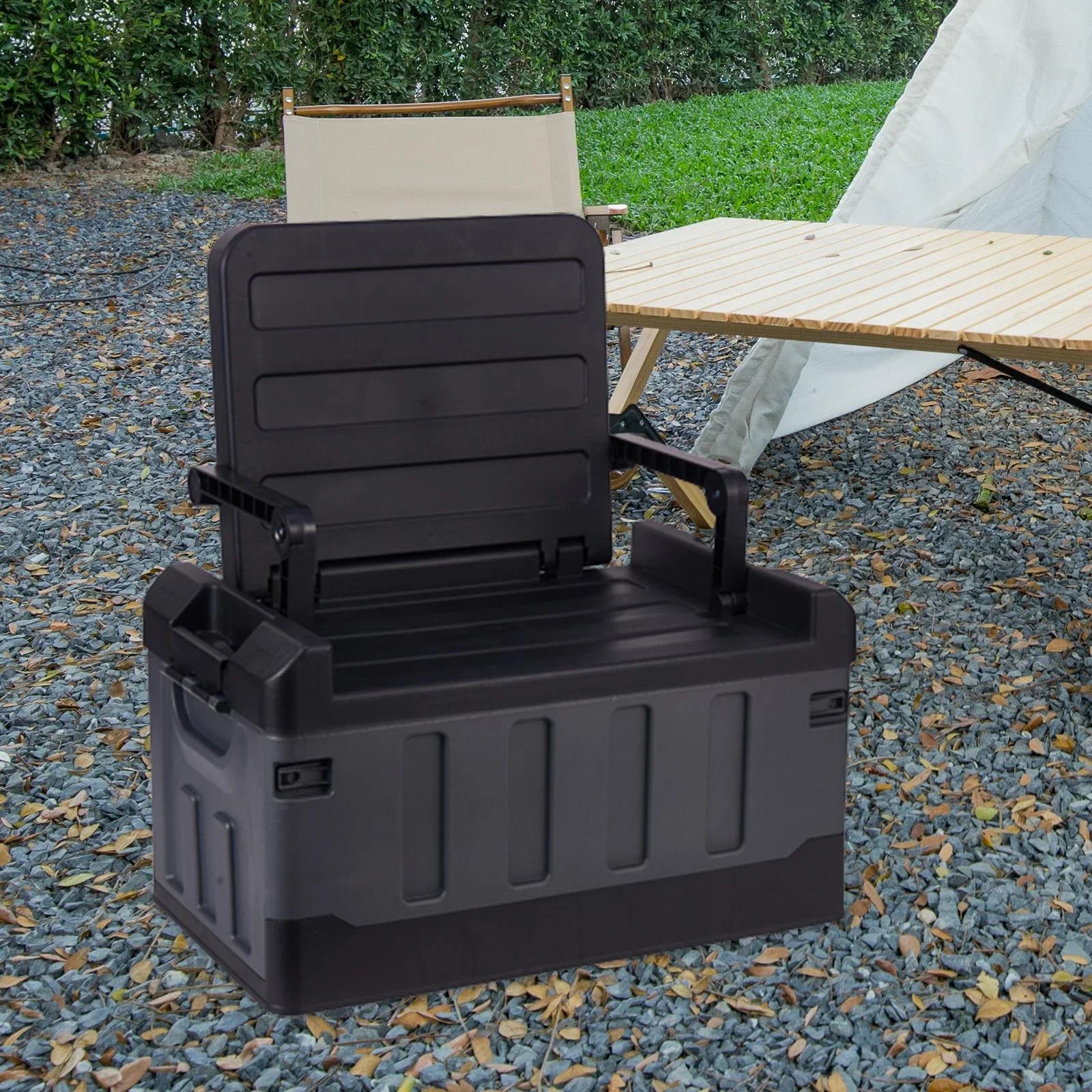 Car Trunk Organizer Crate Car Sizetorage Bins for Sizeedan Home Office Backpacking Black