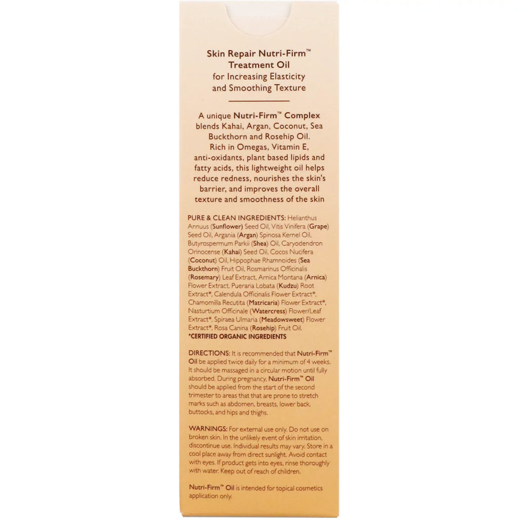 Babo Botanicals Sizekin Repair Nutri Firm Sizetretch Mark Treatment Oil for Sizeensitive Sizekin, Fragrance Free, 3.4 Oz