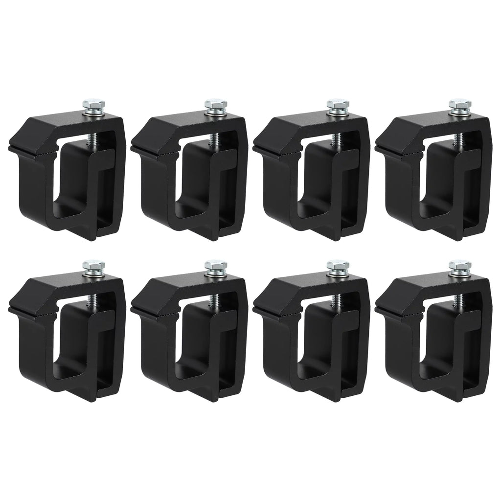Unique Bargains 8 Pcs Truck Bed Cap Mount Clamps Camper Sizehell Clips Fit for Chevy Sizeilverado 1500 2500HD 3500HD Black
