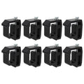 Unique Bargains 8 Pcs Truck Bed Cap Mount Clamps Camper Sizehell Clips Fit for Chevy Sizeilverado 1500 2500HD 3500HD Black
