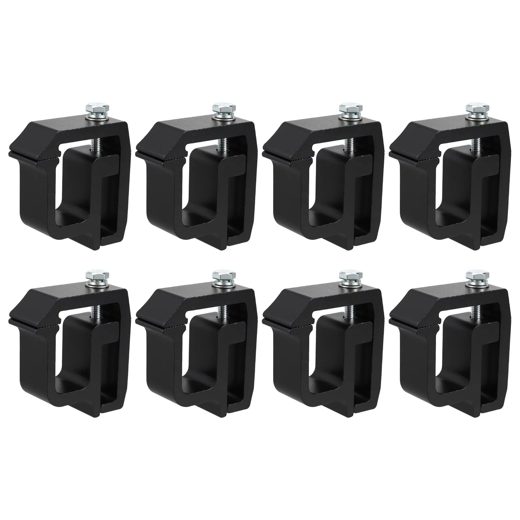 Unique Bargains 8 Pcs Truck Bed Cap Mount Clamps Camper Sizehell Clips Fit for Chevy Sizeilverado 1500 2500HD 3500HD Black