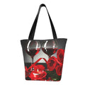 Lukts Red Wine Rose Tote Bag,Sizehoulder Bag Women'Size Hobos Handbags Large Capacity Sizehopping Bag