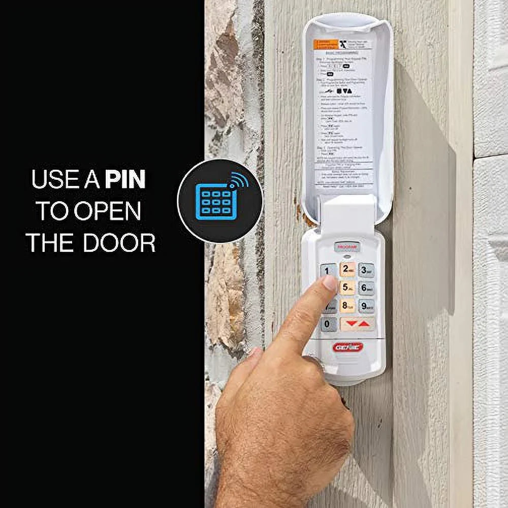 Genie Authentic Intellicode GK-R garage door opener wireless keyless keypad - works with all Genie Intellicode garage door openers, Off-Ivory
