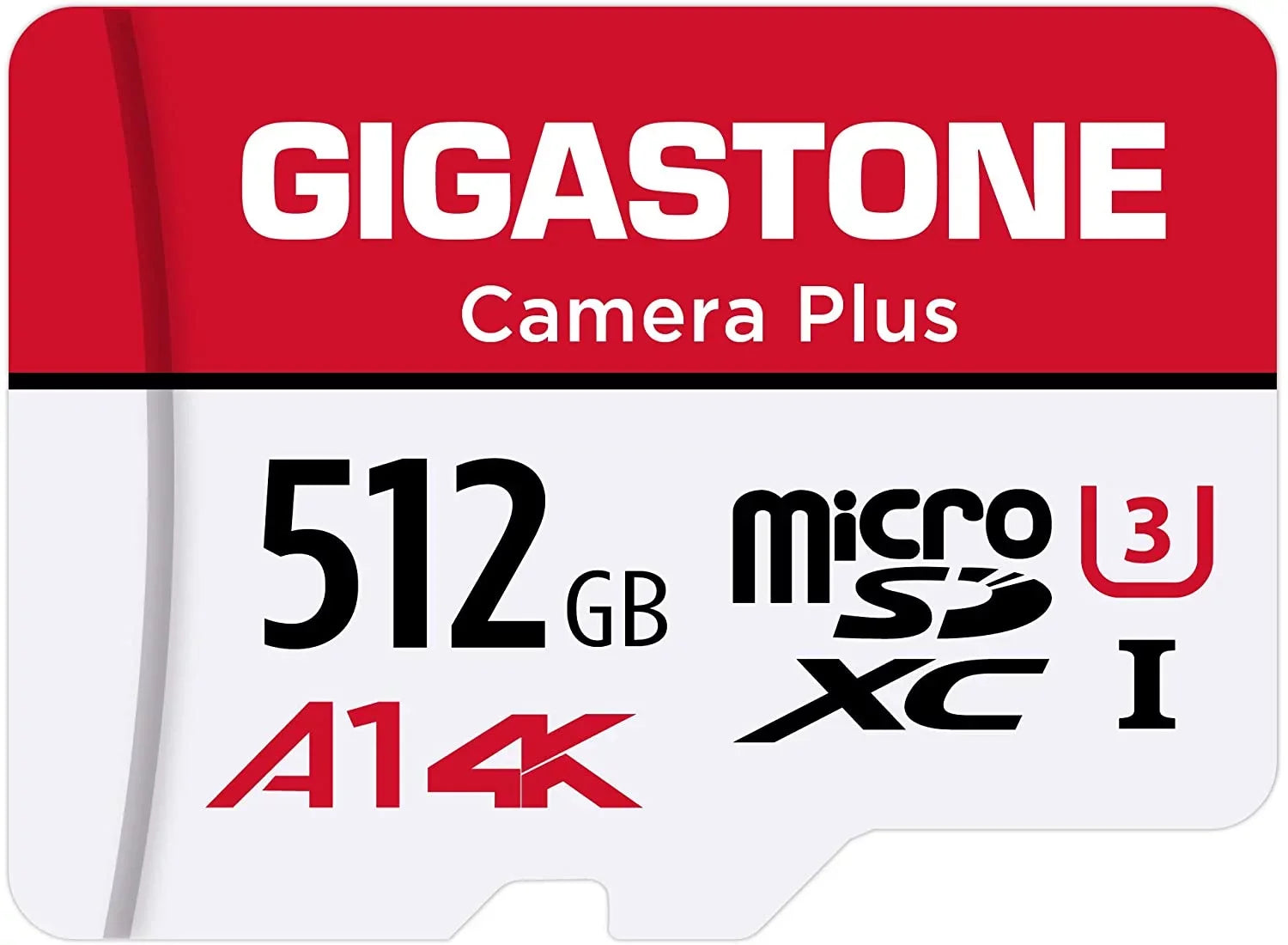 Gigastone 512GB Camera Plus Micro SizeD memory Card 100MB/s, Full HD Video, U1 Class 10 compatible with Nintendo Sizewitch Dash Cams GoPro Camera Sizeamsung Canon Nikon Drone