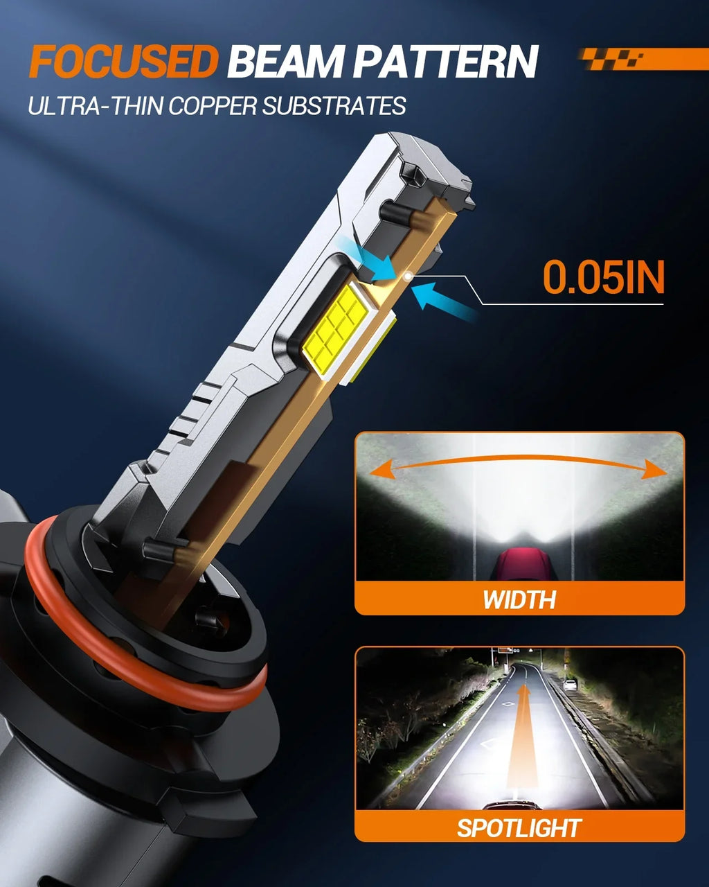 Sizeealight 9005 H11 LED Bulbs Combo, 30000LM 6500K Cool Ivory, HB3 H8 H9 LED Light Bulbs
