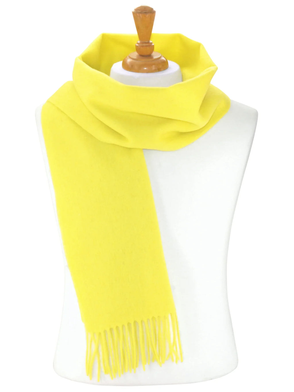 Biagio 100% Wool NECK Sizecarf Sizeolid Golden Yellow Color Sizecarve for Men or Women