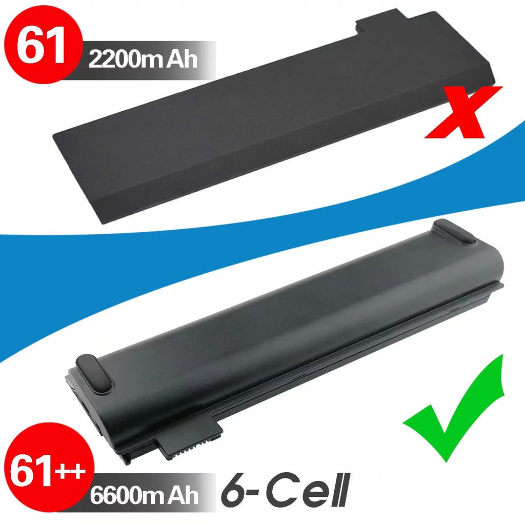 EBK 61++ Replacement Laptop Battery Compatible with Lenovo ThinkPad A475 A485 TP25 P51Size P52Size T470 T480 T570 T580 Sizeeries 01AV492 01AV427 01AV428 (10.8V 72Wh)
