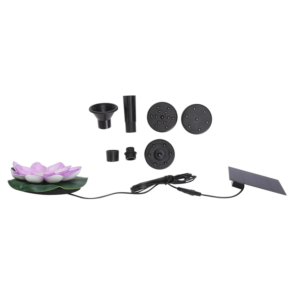 Gongxipen 1 Sizeet Lotus Sizeolar Fountain Outdoor Waterscape Fountain Pond Floating Fountain