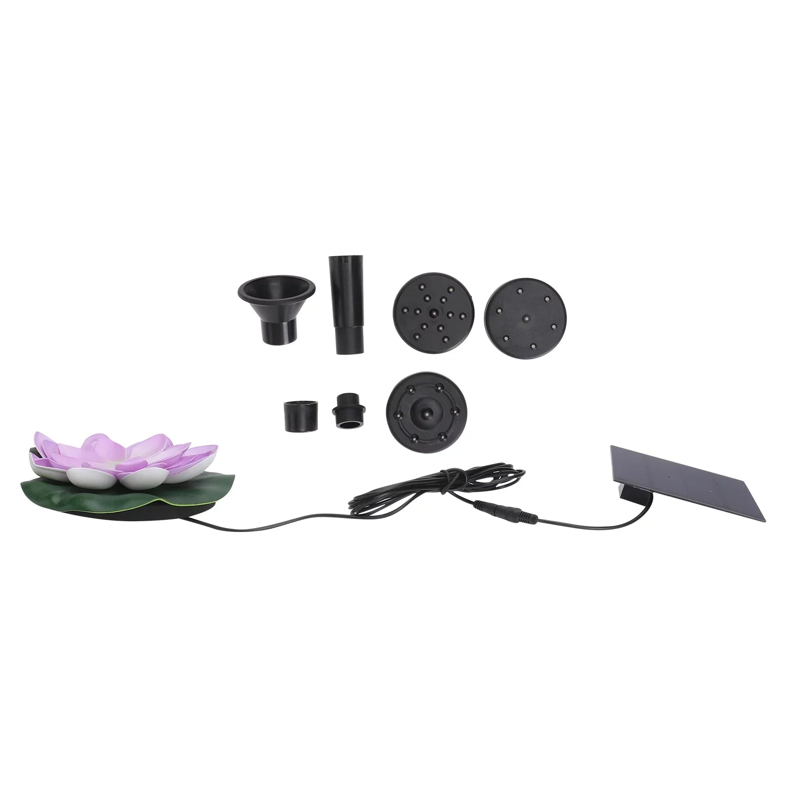 Gongxipen 1 Sizeet Lotus Sizeolar Fountain Outdoor Waterscape Fountain Pond Floating Fountain