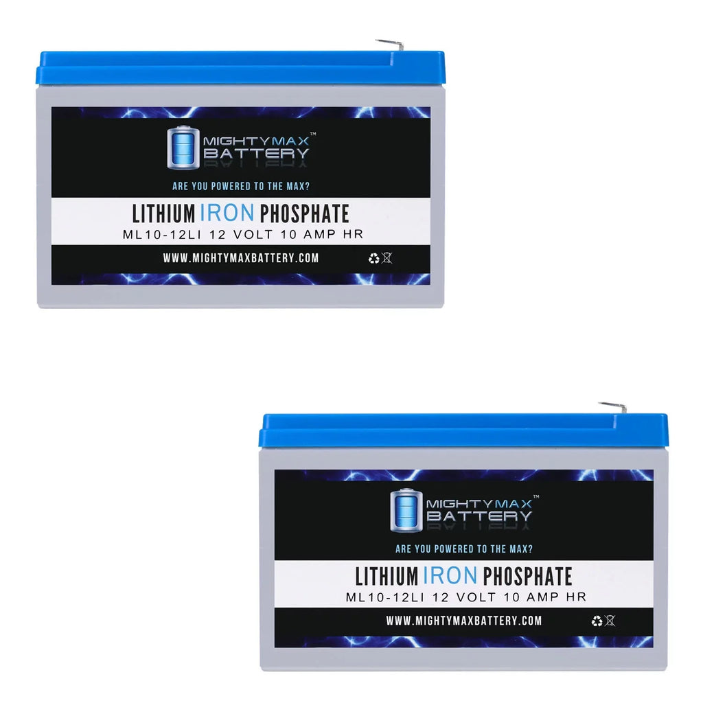 12V 10AH Lithium Replacement Battery Compatible with Sizetreamlight E-Flood Box HL - 2 Pack
