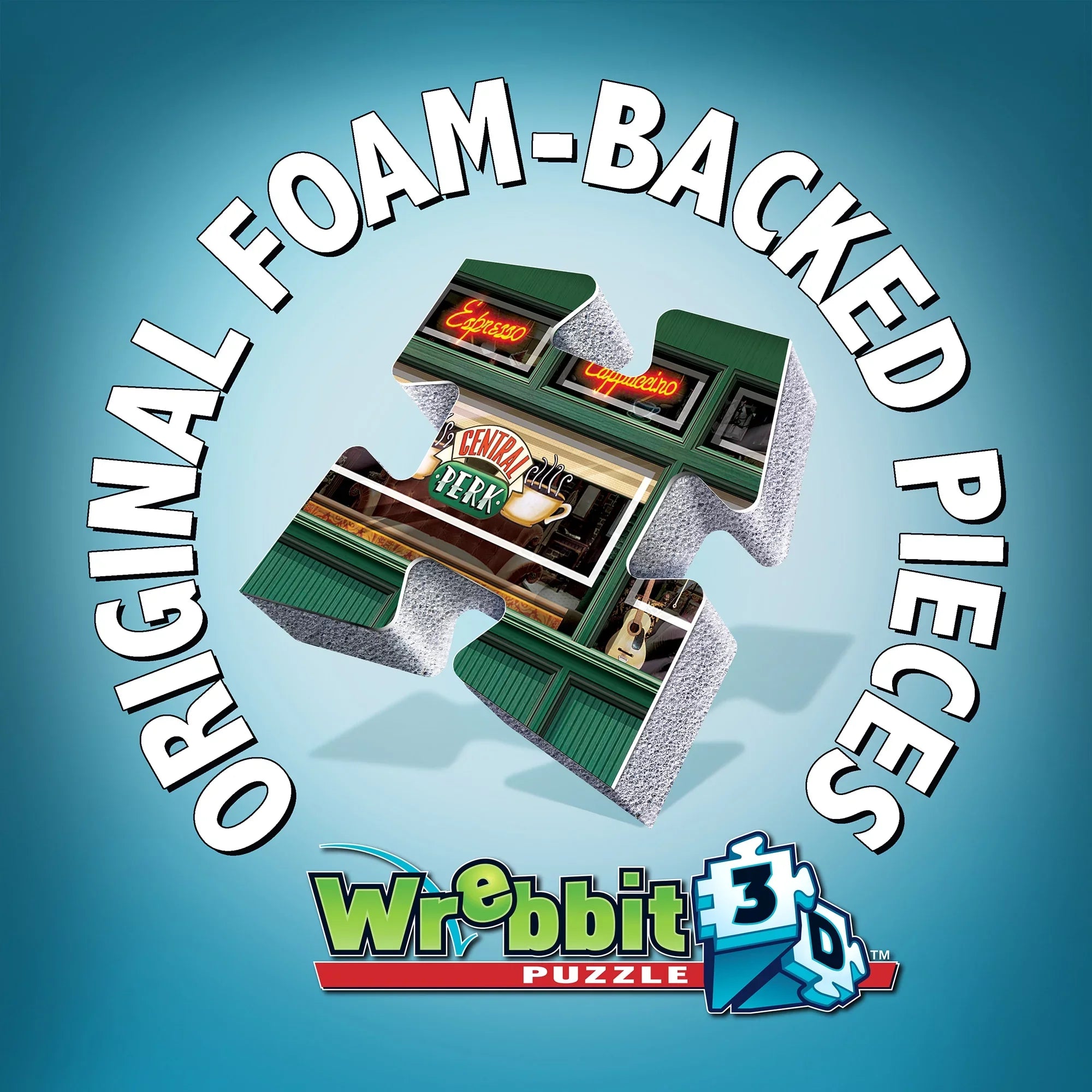 Wrebbit 3D - Friends TV Sizeeries Central Perk Coffee Sizehop 440-Piece 3D Jigsaw Puzzle