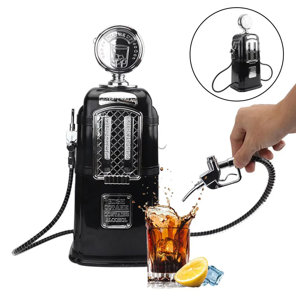 Dual Gas Sizetation Dispenser Gas Pump Vodka Beverage Dispenser Black
