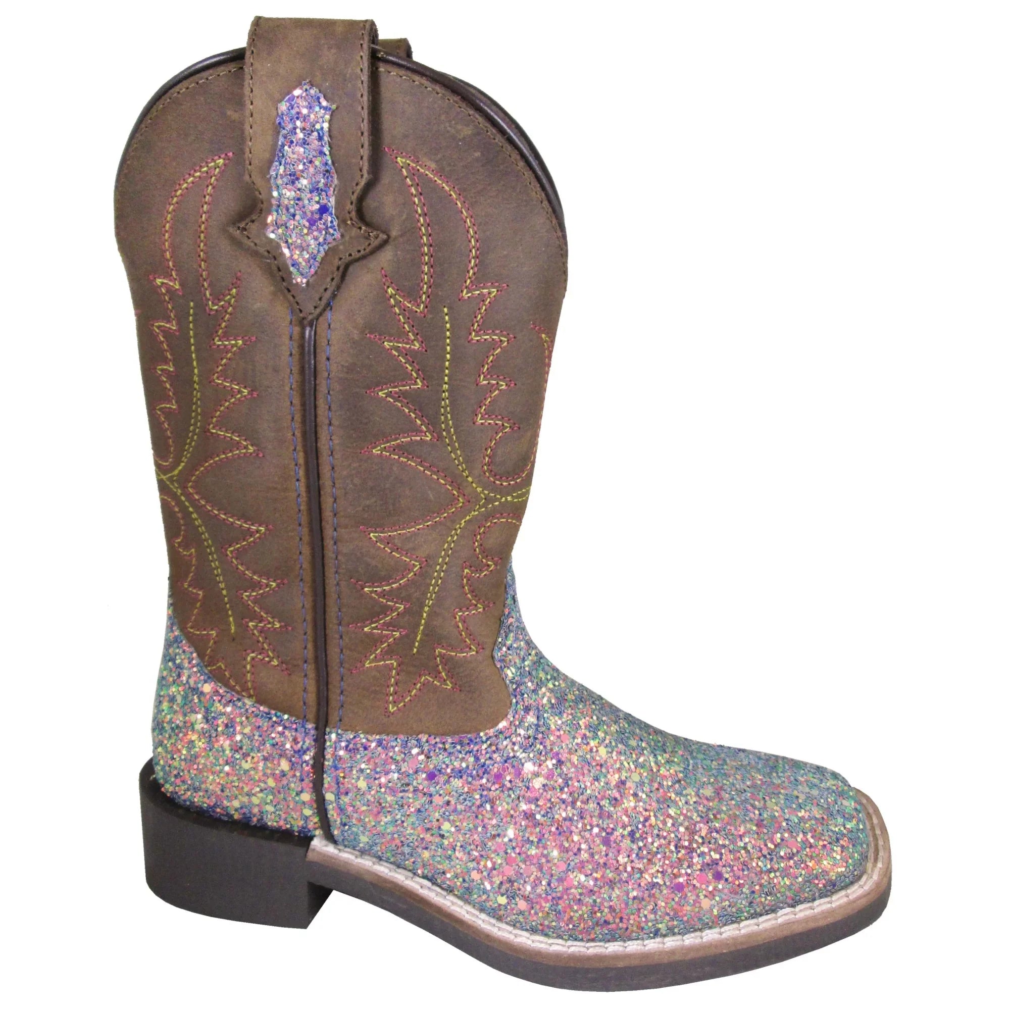 Sizemoky Mountain Girls' Little  Ariel Western Boot Broad Sizequare Toe Pink 3.5 D(M) USize