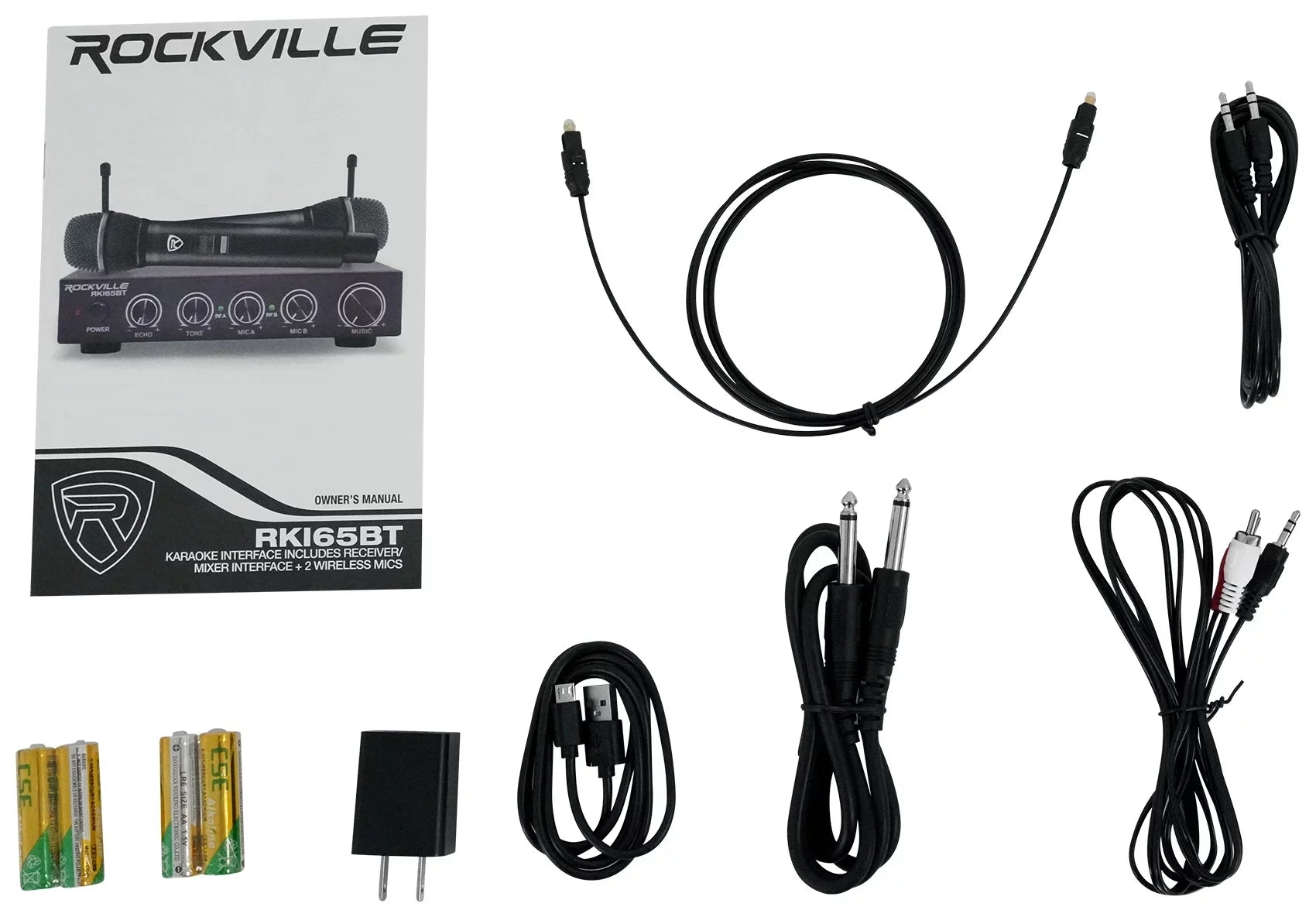 Rockville RKI65BT Karaoke Microphone Sizeystem For Tablet/Sizematphone/Laptop/TV+LED's