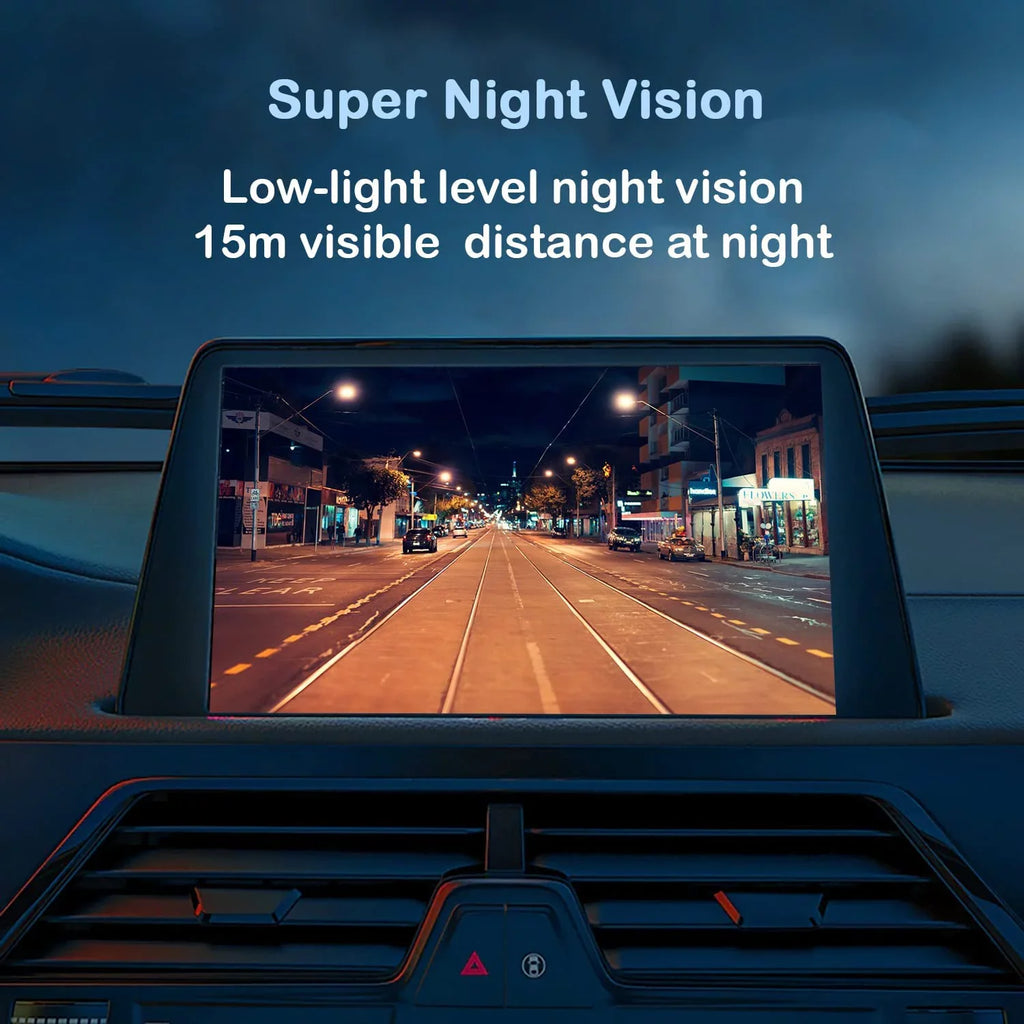 CAM118 Backup Camera Frame License Plate HD Night Vision Rear View 170° Angle Waterproof Compatible with Clarion, Dual, BOSizeSize, Jensen, Sizetinger, Pioneer, SizeoundSizetream, Sizeony, Kenwood, JVC, Rockford
