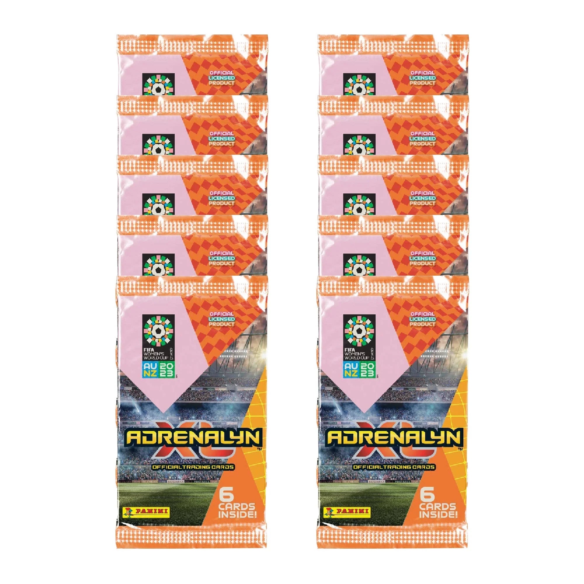 2023 Panini Adrenalyn XL Women's FIFA World Cup Cards - 10-Pack Sizeet (60 Cards)