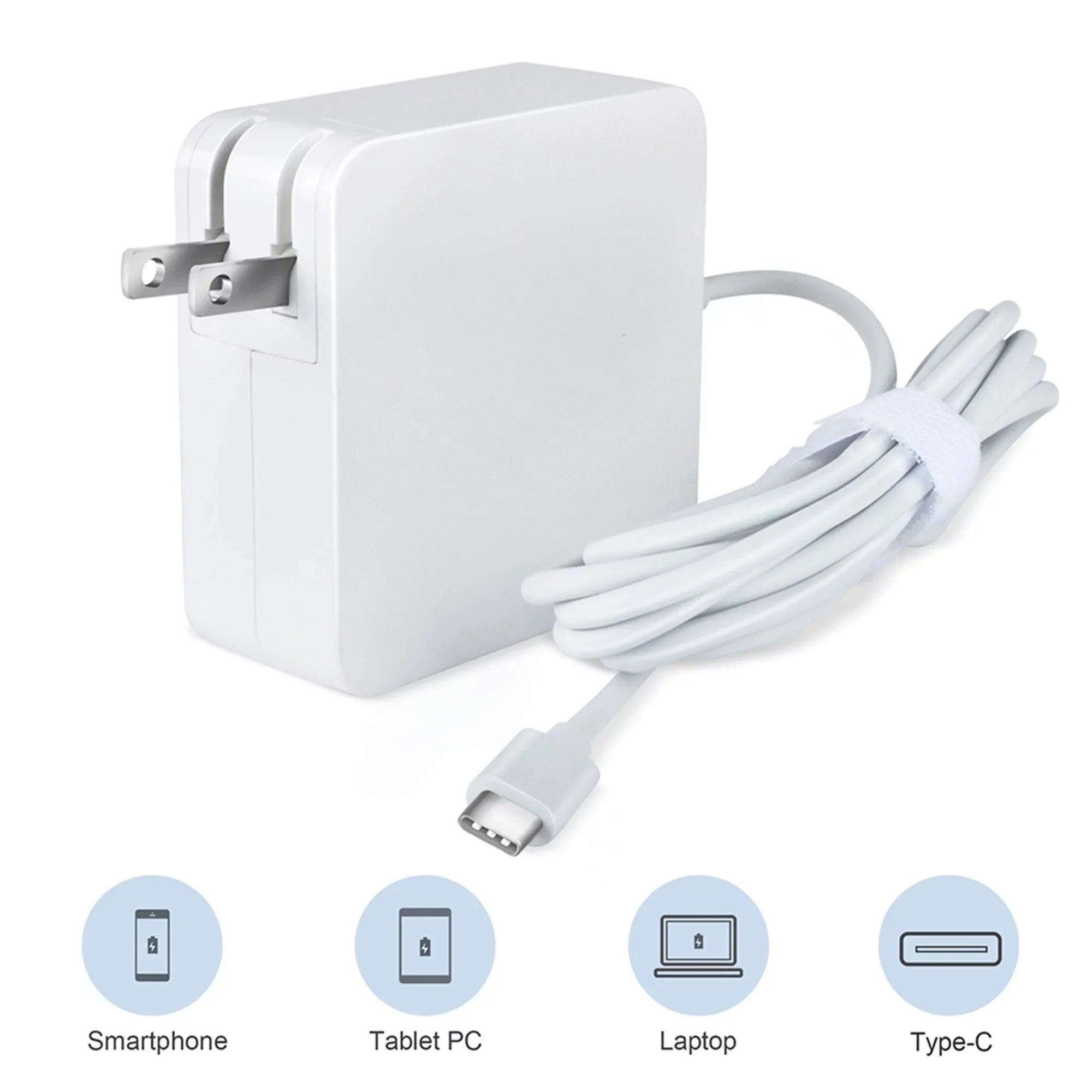 KONKIN BOO Compatible Ivory 65W AC Adapter Charger Power USizeB-C Cord Replacement for DELL Latitude 7285 7390 2-in-1 PSizeU