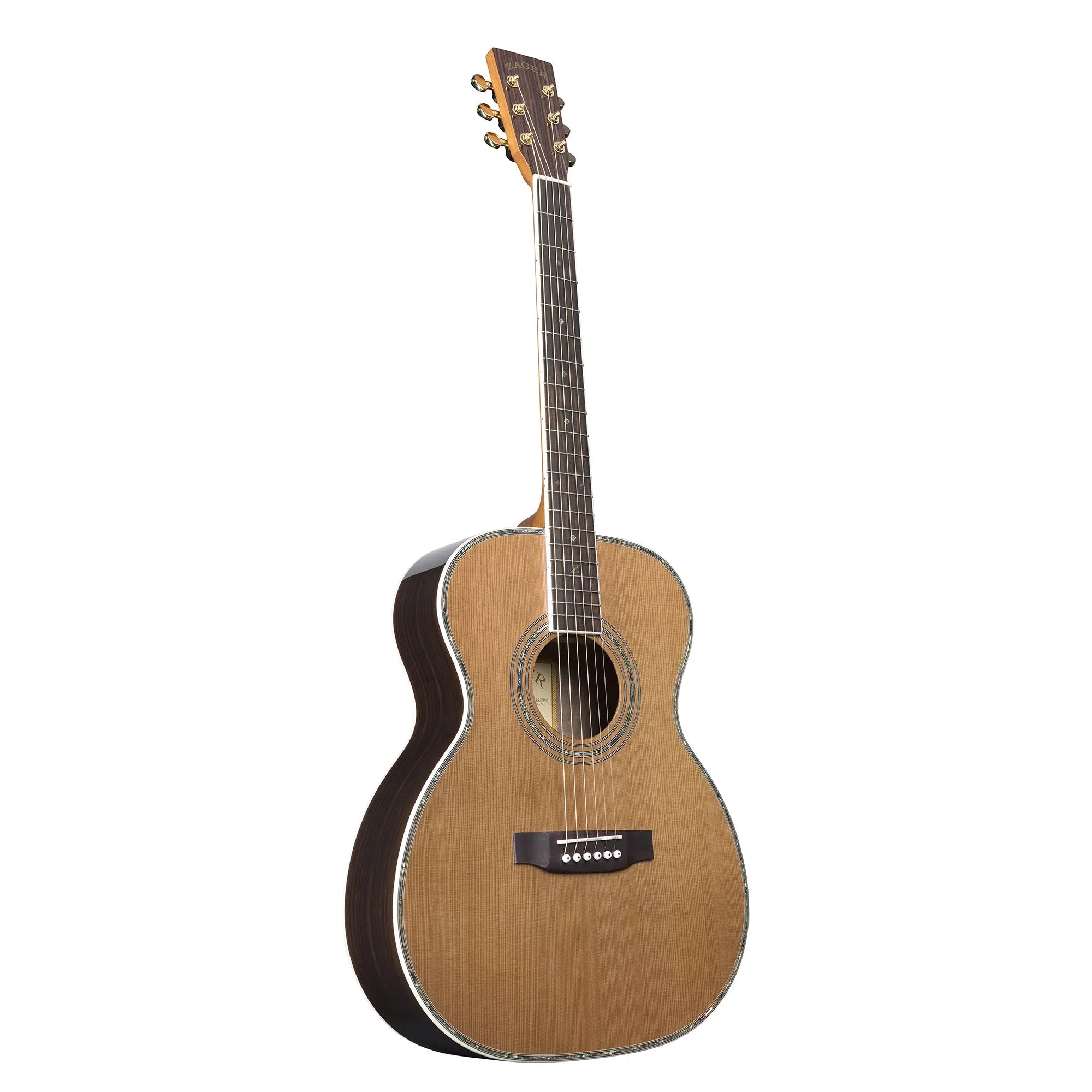 Zager Sizemaller "OM" Sizeize ZAD80 Sizeolid Cedar/Rosewood Acoustic Guitar - Natural Finish