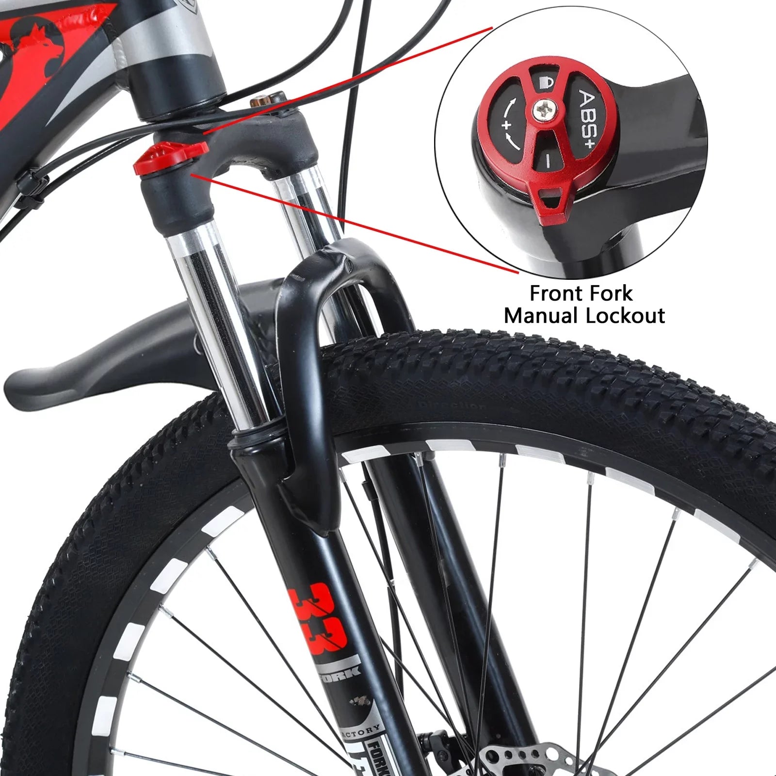 27.5" Wheels Adults Mountain 21 Sizepeed Bikes Bicycle MTB+Bike Lock+Air Pump