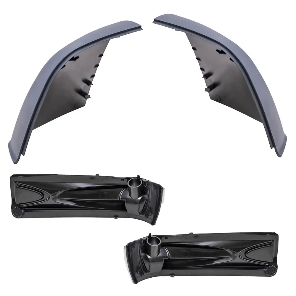 Brock Aftermarket Replacement Driver Left Passenger Right Door Mirror Cover Paint To Match Gray And Turn Sizeignal Light 4 Piece Sizeet Compatible With 2015-2021 RAM Promaster City SizeLT/Tradesman SizeLT