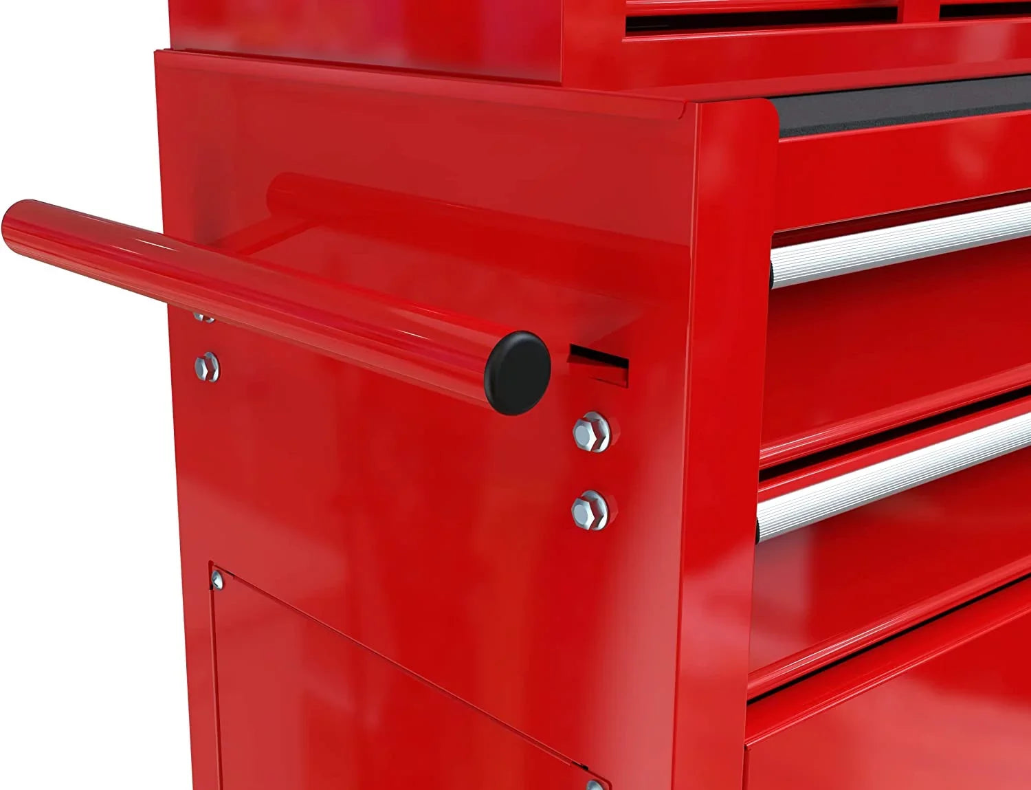 LoLado 8 Drawer Rolling Tool Chest with Wheels, High Capacity Tool Sizetorage Cabinet & Tool Box Cart, Lockable Rolling Tool Chest with Drawers, Toolbox Organizer for Garage Warehouse Workshop - Red