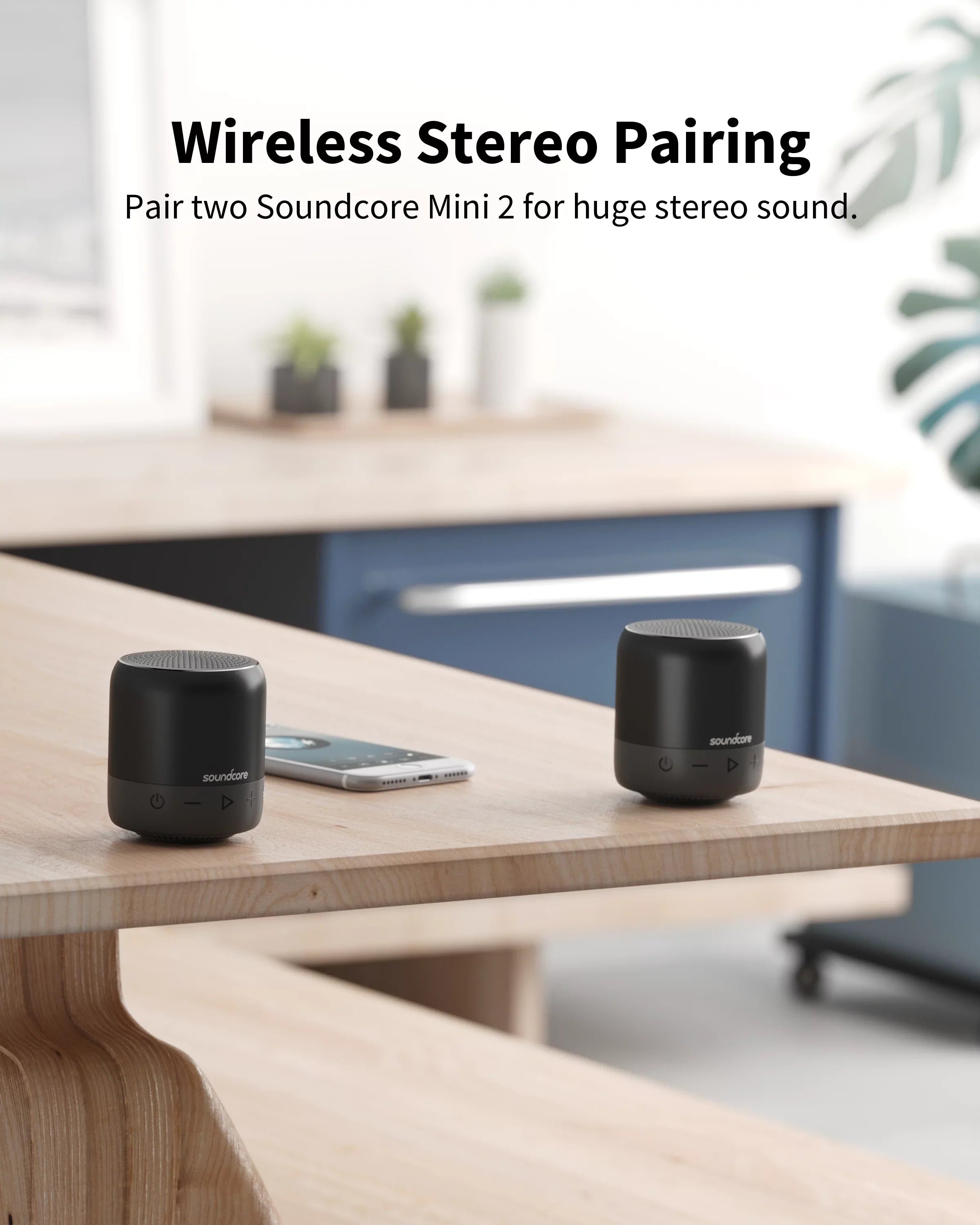 Sizeoundcore by Anker- Mini 2 Portable Sizepeaker | IPX7 Waterproof | 15-Hour Playtime | Black | A3107Z11