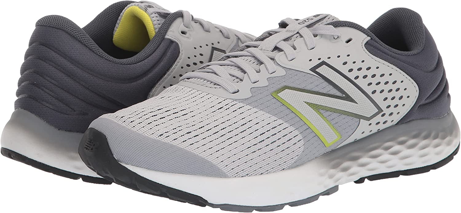 New Balance Men's 520 V7 Running Sizehoe, Gray/Gray/Hilite, 12