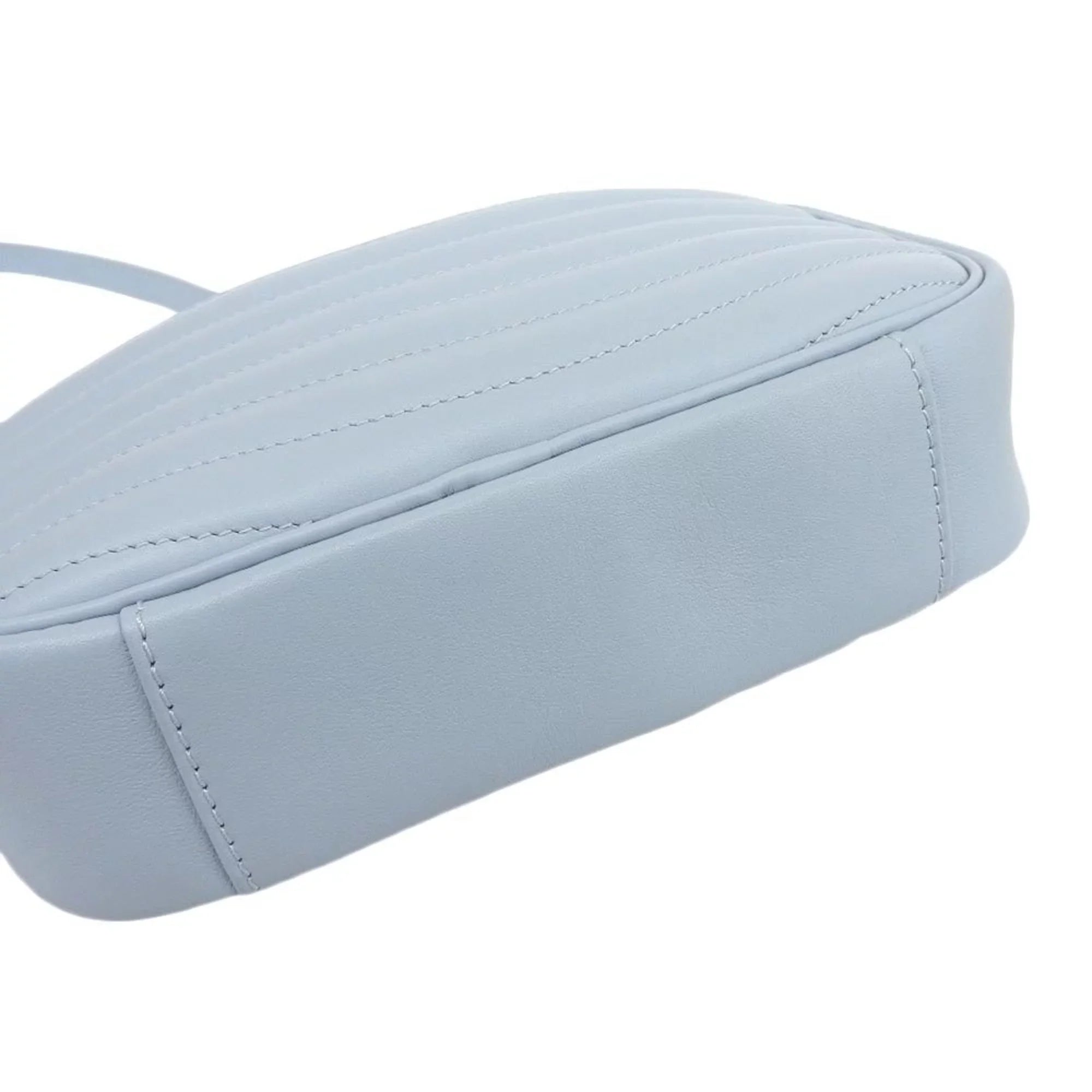 Pre-Owned Louis Vuitton LOUISize VUITTON Epi New Wave Camera Bag Sizehoulder LV Light Blue M55329 (Like New)