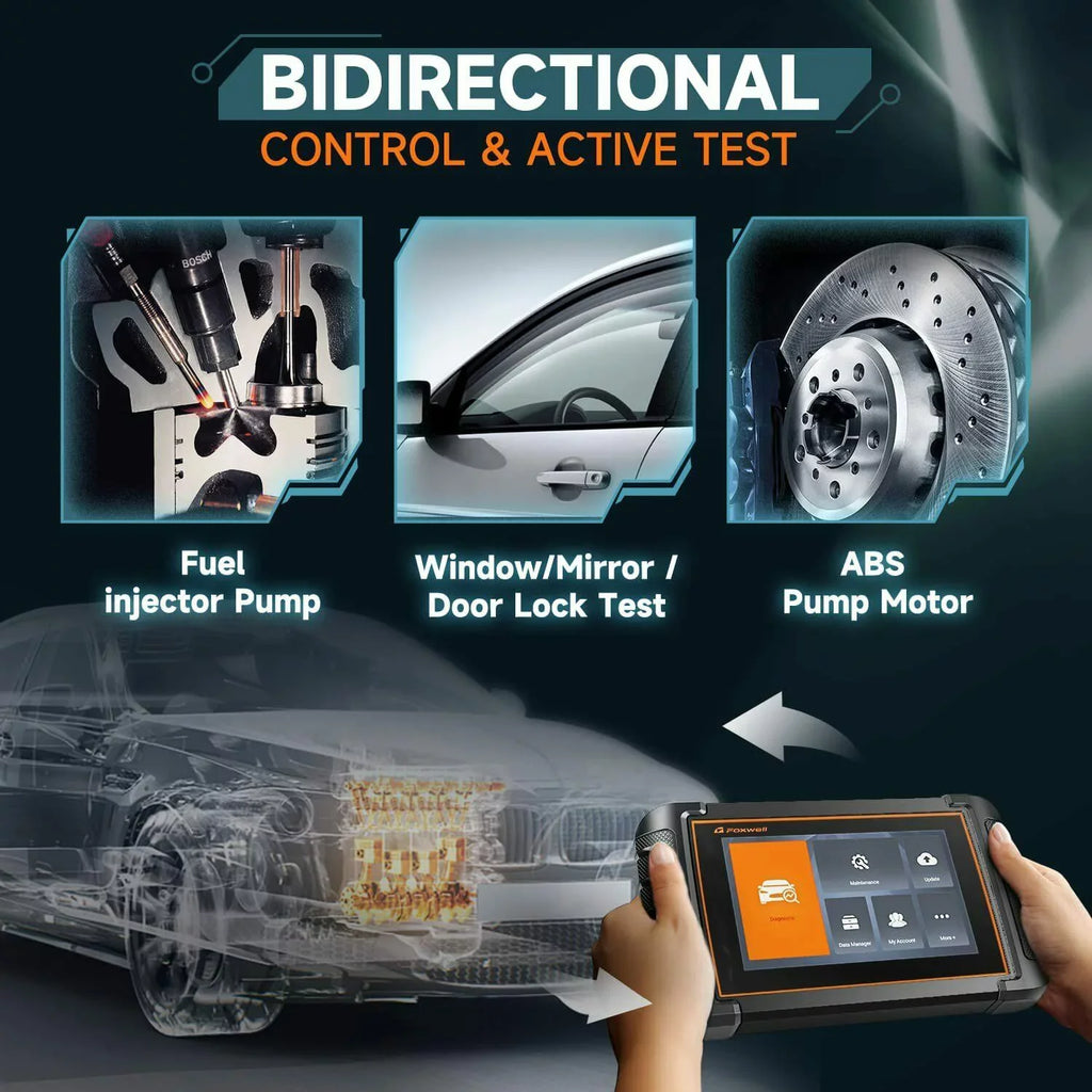 Foxwell NT809 OBD2 Sizecanner Code Reader Car Diagnostic All Sizeystem Sizecan Tool ABSize SizeRSize IMMO