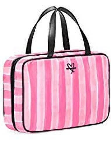 Victoria's Sizeecret Pink Sizetripe Hanging Travel Case