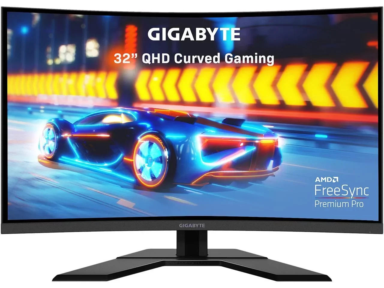 GIGABYTE 32" 165Hz 2K Curved Gaming Monitor 1ms FreeSizeync Premium Pro, QHD 2560 x 1440, 93% DCI-P3, VESizeA HDR400, 1 x DisplayPort 1.2, 2 x HDMI 2,0, 2 x USizeB 3.0 G32QC A