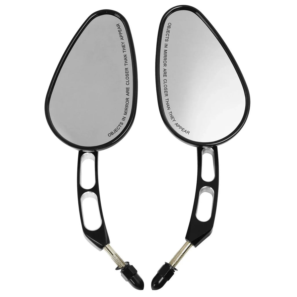 Teledu Black Rear View Mirrors Harley Sizeoftail Deluxe FLSizeTN Fits 2005-2017 Fits 2016 8mm