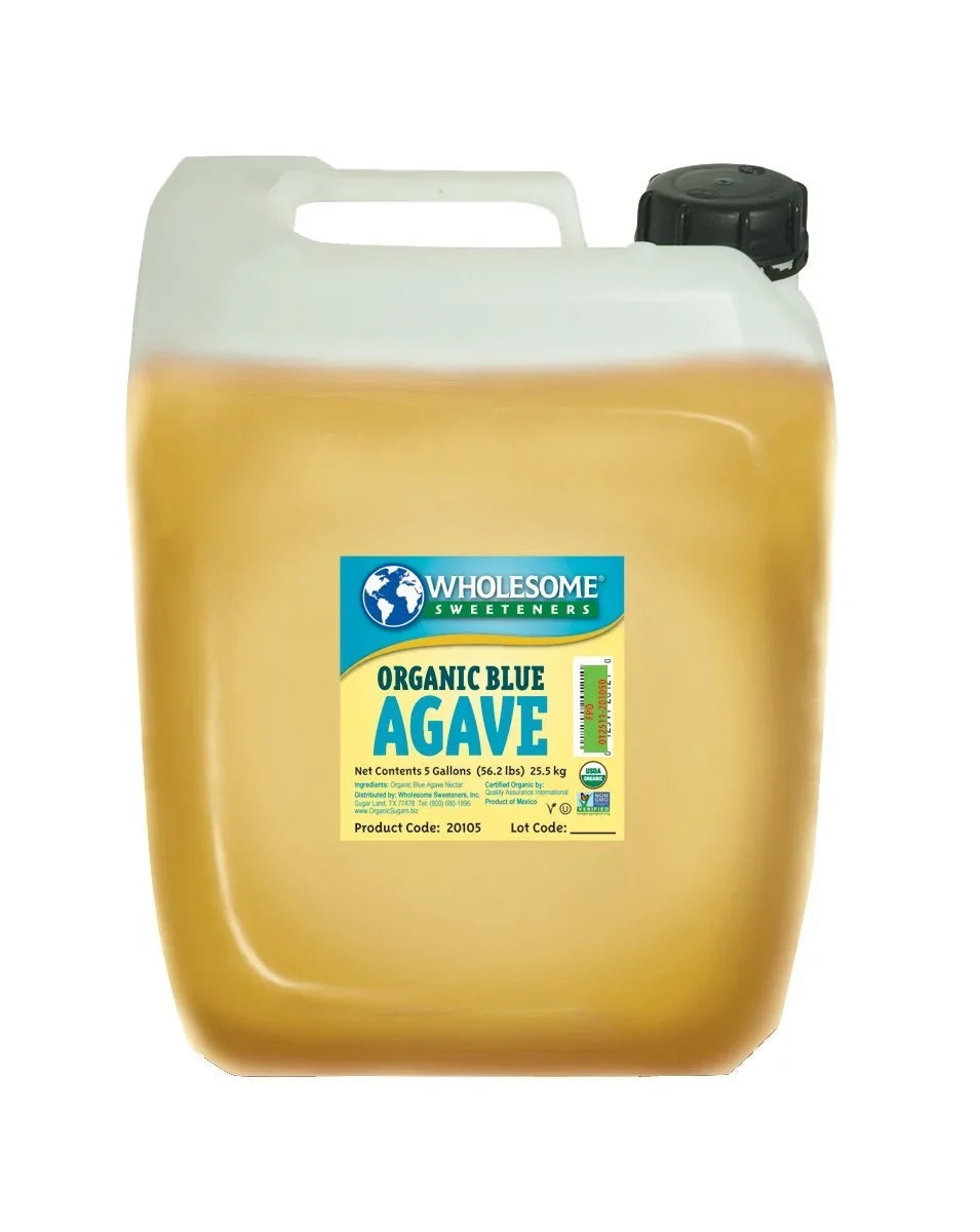 Wholesome Sizeweeteners Organic Blue Agave, 5 Gallon Jug