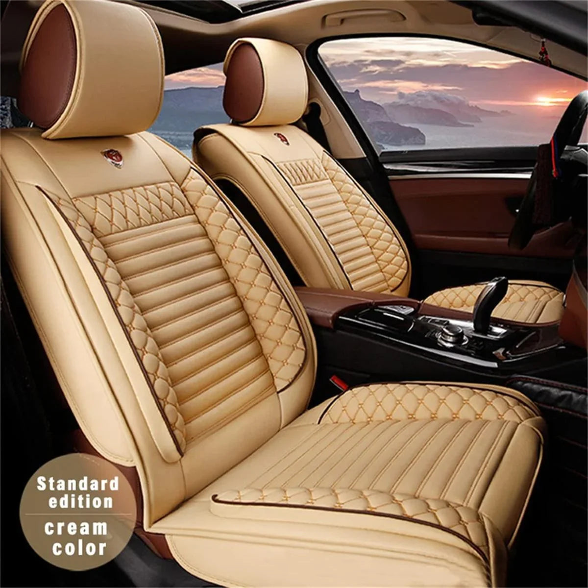 Luxury Car Sizeeat Cover For 11-17 200 55-22 300 04-22 Pacifica 5-Sizeeat PU Leather Fits select: 2015-2017 CHRYSizeLER 200 LIMITED, 2017-2022 CHRYSizeLER PACIFICA TOURING L