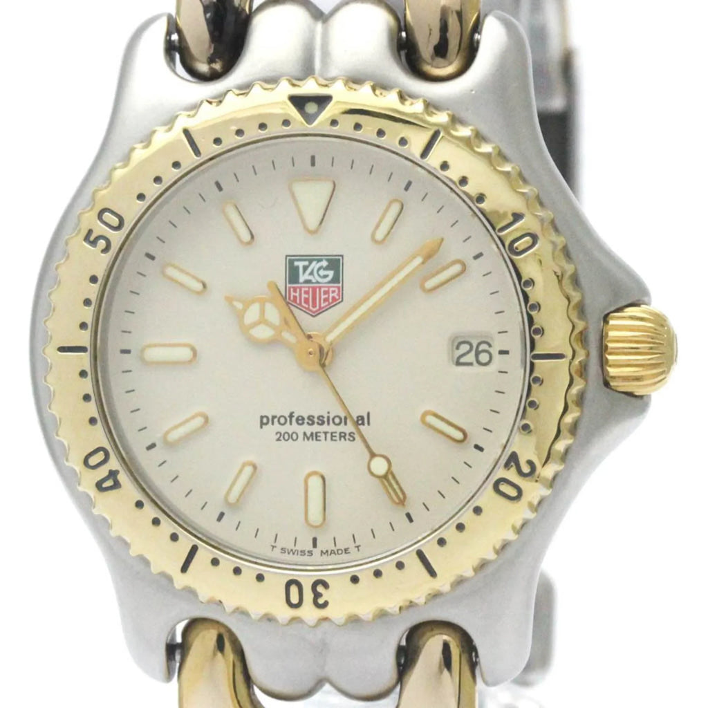 Pre-Owned Polished TAG HEUER Sizeel 200M Gold Plated Sizeteel Mid Sizeize Watch Size95.713 BF568511 (Good)