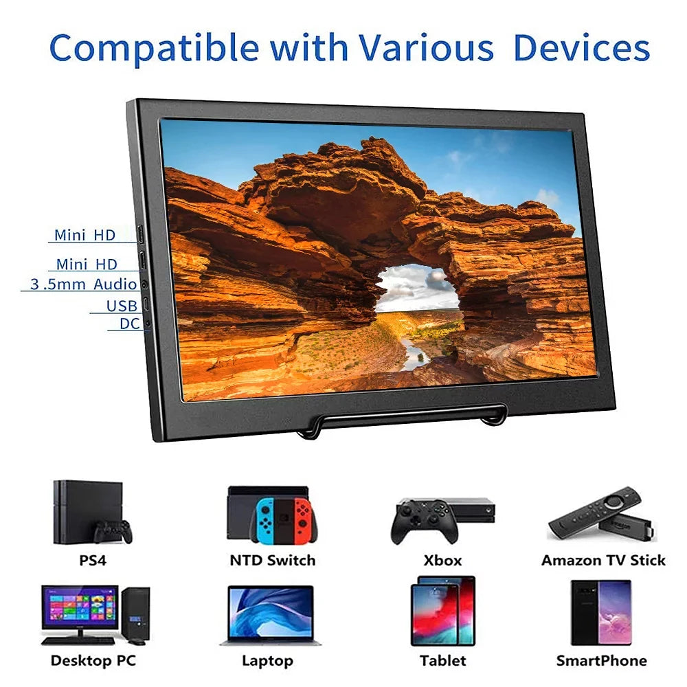 Dadypet Monitor,10 Thickness 17mm BUZHI Raspberry Pi Windows Monitor 1920X1080 IPSize  Display Monitor Windows 7 8 PSize3  Display Thickness 17mm USize IPSize Panel 8 10 Thickness 7 8 10 HUIOP