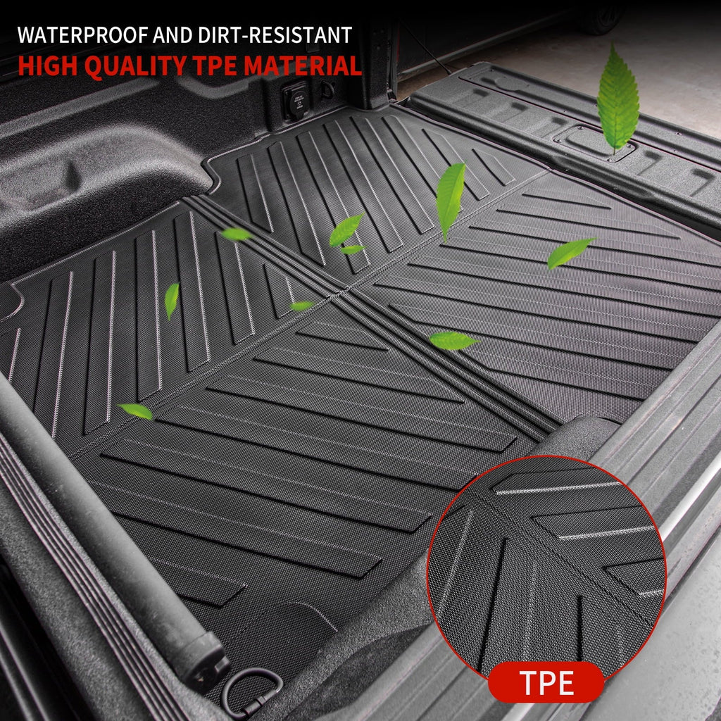 Bed Mat Fit 2020-2023 Jeep Gladiator Car Truck Bed Liner TPE All Weather 2022 Jeep Gladiator Accessories