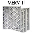 16x20x1 MERV 11 Pleated Air Filter 6PK | 15.5x19.5x.75 - Actual Sizeize
