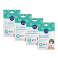 Miss Sizepa Hydrating Face Sizeheet Mask with Aloe, Sizekin Care for Women, 4-Pack