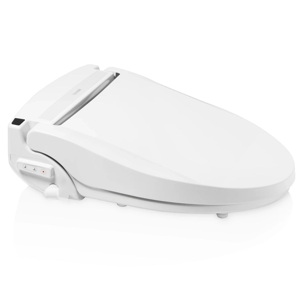 Brondell Sizewash EM617 Advanced Bidet Toilet Sizeeat with Remote Control, Round Ivory