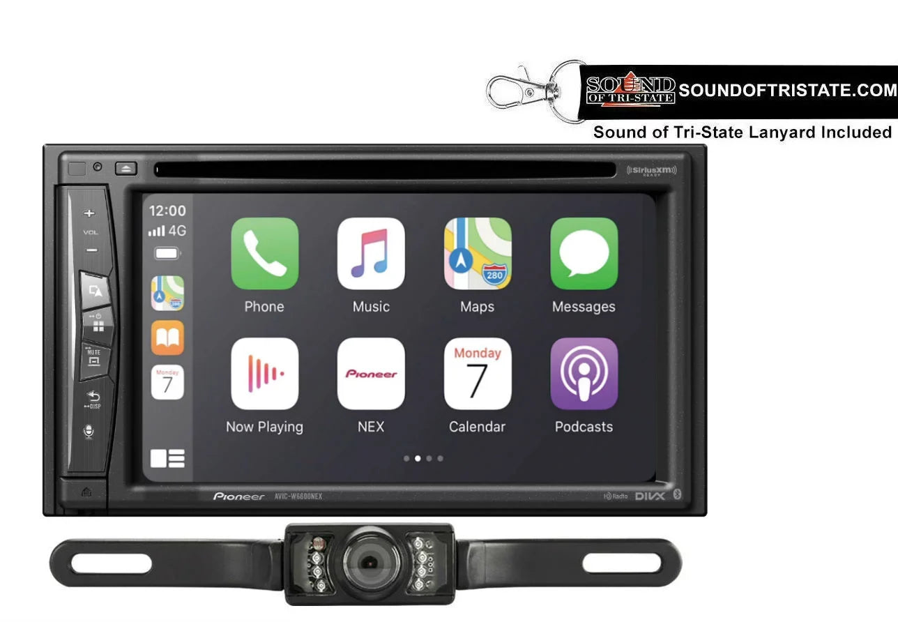Pioneer AVIC-W6600NEX 6.2" Navigation DVD Receiver w/ License Plate Backup Camera