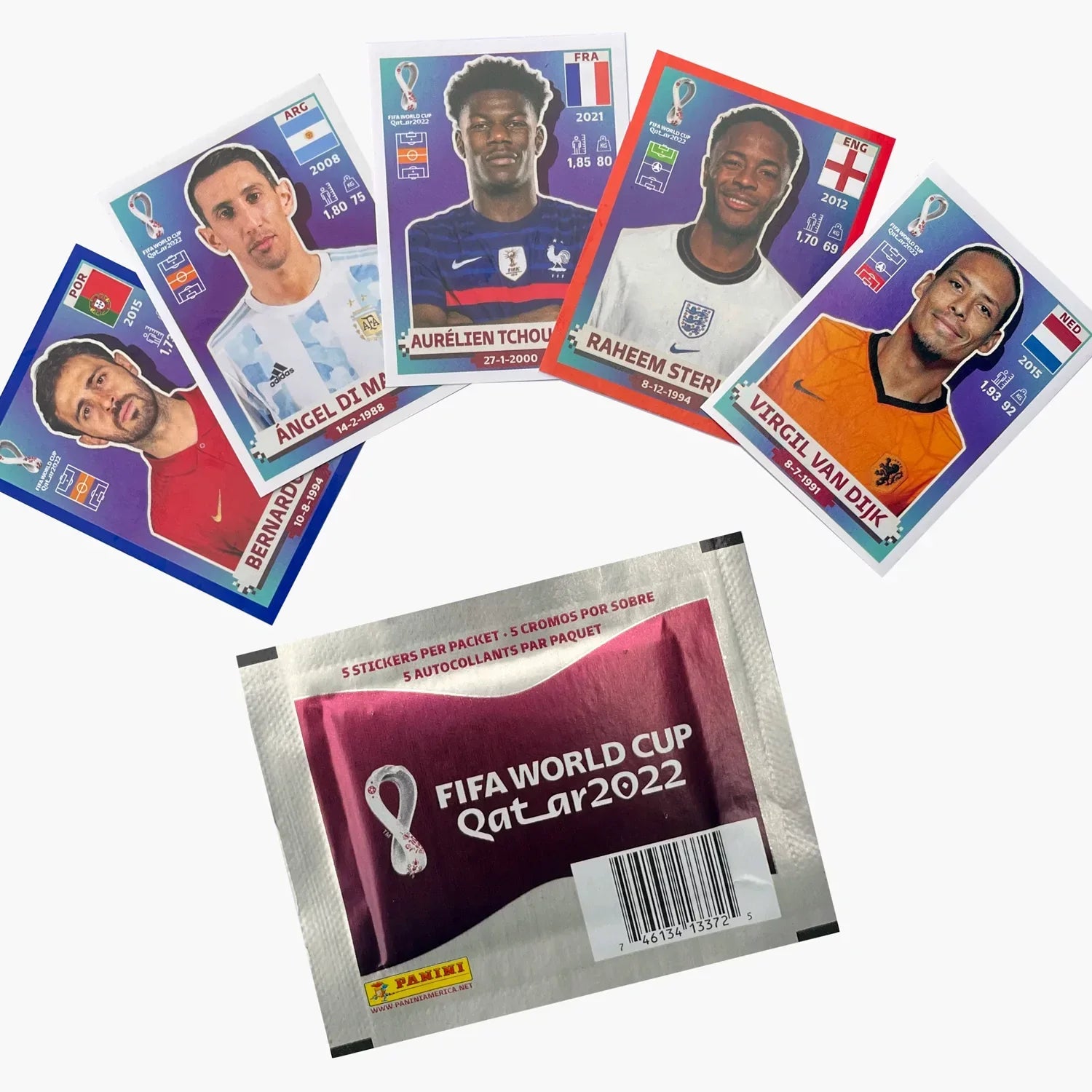 Panini Fifa World Cup Qatar 2022 Album With 5 Sizeticker Pack Included (Sizeoft Cover)