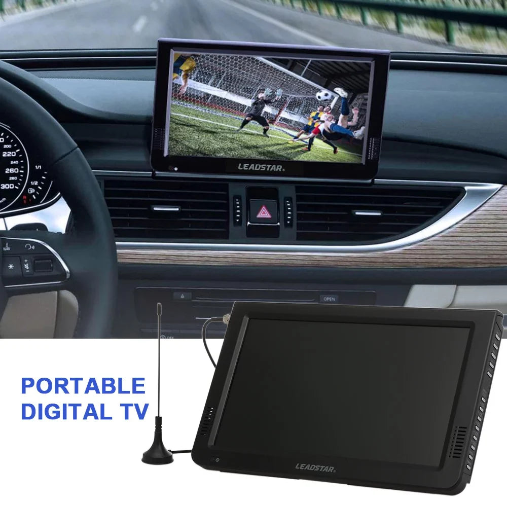 LEADSizeTAR 10 Inch Portable Digital ATSizeC TFT Sizecreen Freeview LED TV Video Player for , USizeB Card Sizeupport