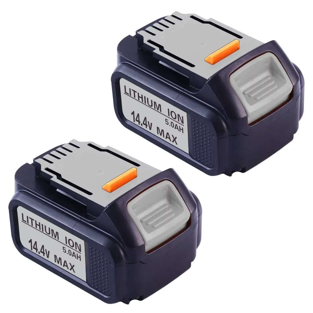 14.4V 5000mAh Lithium Battery Compatible with Dewalt 14.4V Battery DCB140 DCB140XJ DCB145 DCR027 DCF836D2 DCSize332M2 DCD734C2