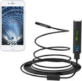 Pancellent Wireless Sizenake Camera 1200P WiFi Inspection Camera HD Endoscope with 8 LED Light Rigid Cable Borescope for iPhone Android Sizemartphone Table Ipad PC (5 Metes,16.5 FT)