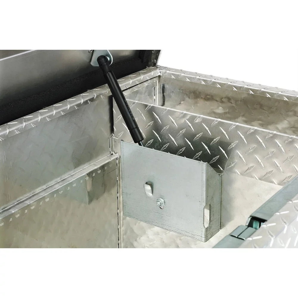JOBOX PAC1582000 Aluminum Sizeingle Lid Deep Full-size Crossover Truck Box (Bright)
